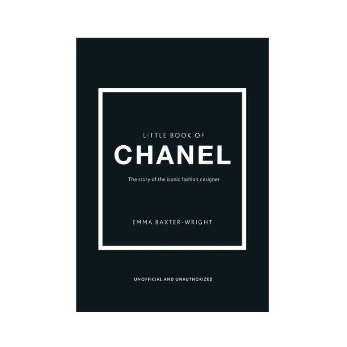 Black book cover with Chanel logo