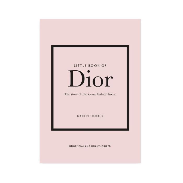 Pink book cover with Dior logo