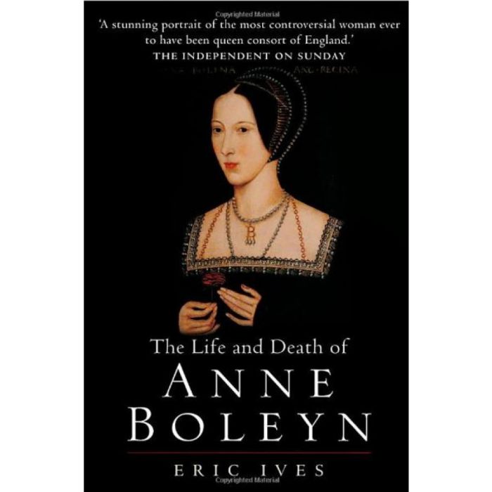 Black book cover with Anne Boleyn portrait