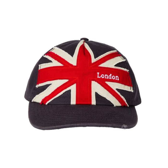 Navy cap with Union Jack and 'London' text